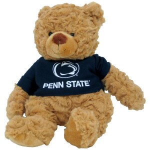 plush stuffed cuddle bear wearing navy Penn State shirt